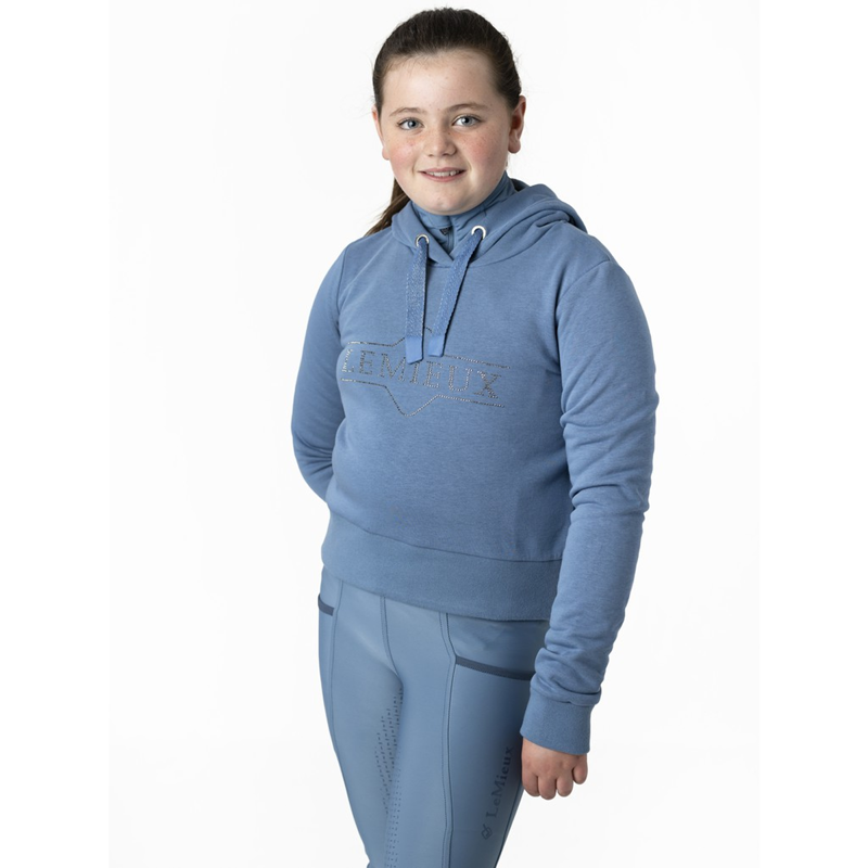 LeMieux Young Rider Cropped Hoodie - Ice Blue-2